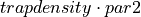 trapdensity \cdot par2